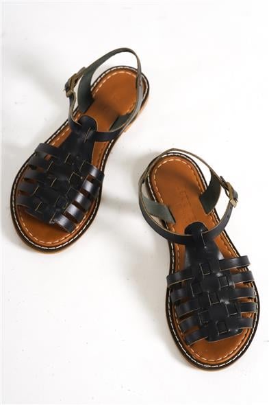 Capone Daphne Round Toe Gladiator Band Woman Leather Sandals image 5