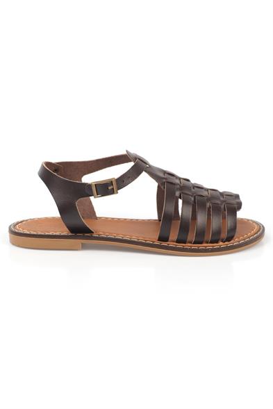 Capone Round Toe Gladiator Band Woman Leather Sandals image 4