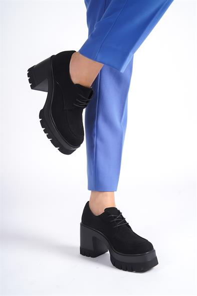 Capone Round Toe Laced Mid Heel Woman Loafer image 2