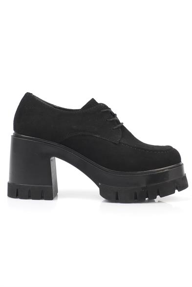Capone Round Toe Laced Mid Heel Woman Loafer image 4
