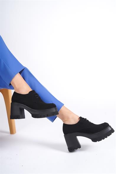 Capone Round Toe Laced Mid Heel Woman Loafer image 6