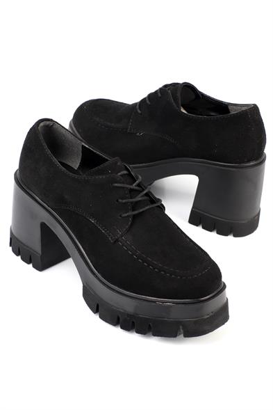 Capone Round Toe Laced Mid Heel Woman Loafer image 3