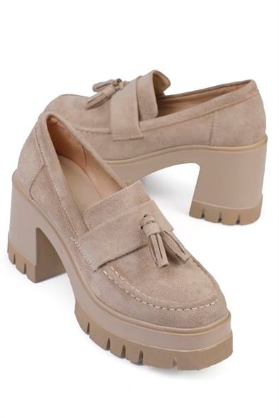 Capone Round Toe Tasseled Mid Heel Woman Loafer image 2
