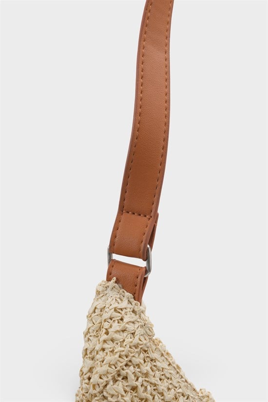 Capone Santorini Raffia Look Women Beige Shoulder Bag image 4