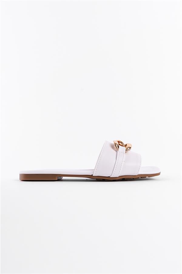 Capone Single Band Chain Detail Woman Sandals image 2