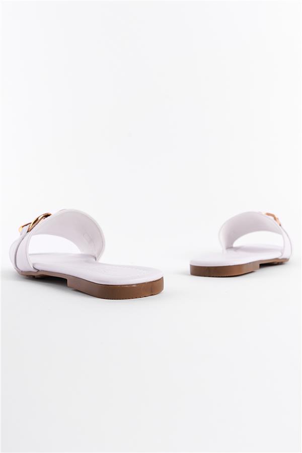 Capone Single Band Chain Detail Woman Sandals image 3