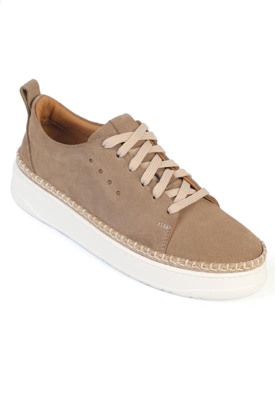 Capone Skippy Genuine Leather Suede Lace-Up Genuine Leather Lined Men Sneaker
