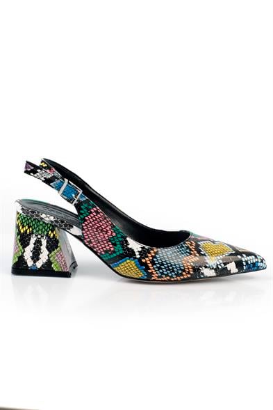 Capone Ruby Soft Padded Insole Women Multicolored Heeled Shoes image 3