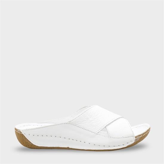 Capone Sophi Genuine Leather Soft Comfort Women White Sandal image 2