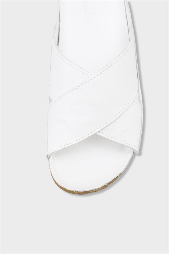 Capone Sophi Genuine Leather Soft Comfort Women White Sandal image 4