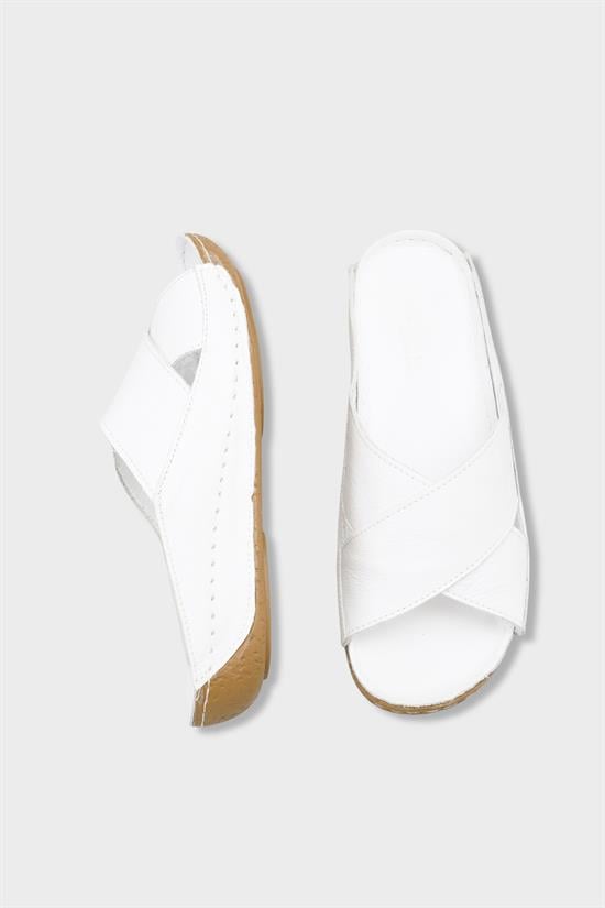 Capone Sophi Genuine Leather Soft Comfort Women White Sandal image 6