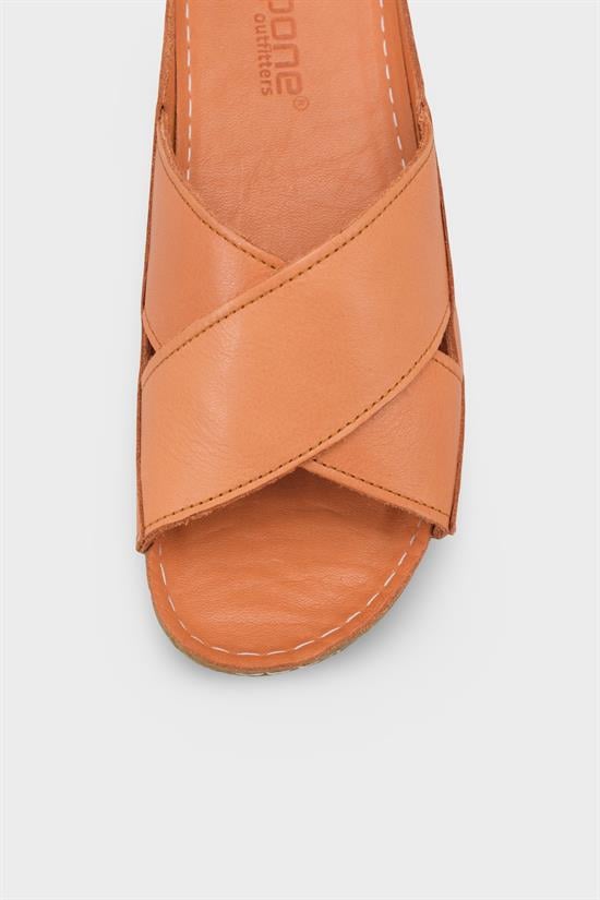 Capone Sophi Genuine Leather Soft Comfort Women Tan Sandal image 4