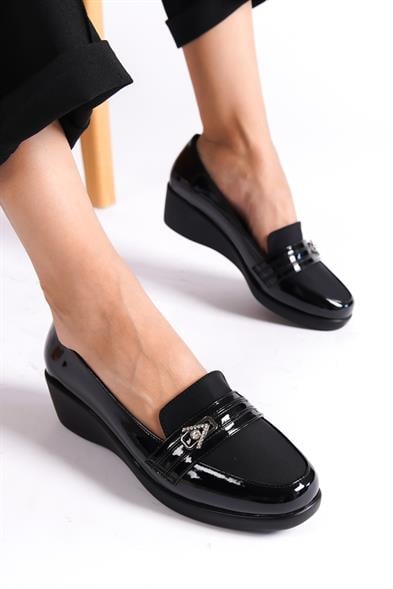 Capone Stone Accessory Wedge Heels Woman Shoes image 2