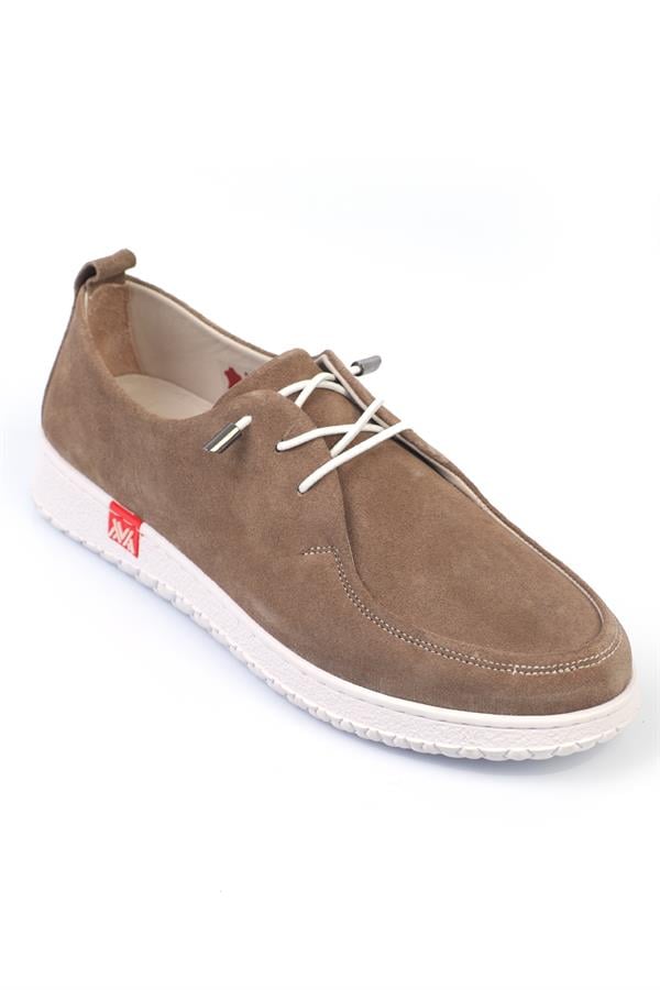 Capone Suede Leather Women Beige Loafer