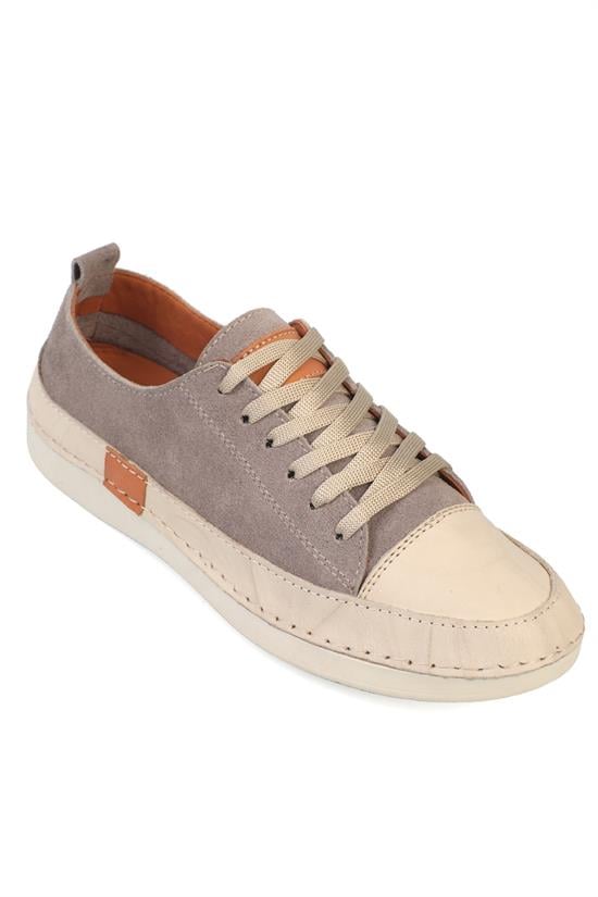 Capone Susette Genuine Leather Soft Comfort Women Silver Grey Sneaker