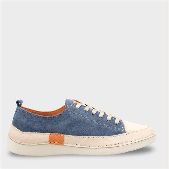 Capone Susette Genuine Leather Soft Comfort Women Denim Blue Sneaker image 2