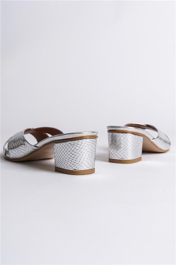 Capone Taya Cross Band Women Silver Sandals image 3