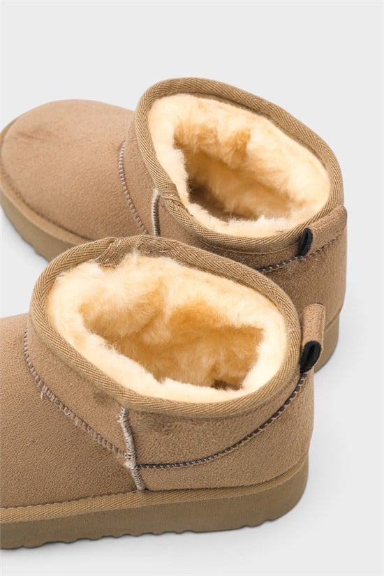 Capone Thick Sole Round Toe Fur Lined Short Woman Boots image 4