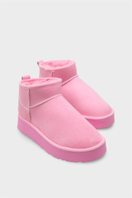 Capone Thick Sole Round Toe Fur Lined Short Woman Boots image 2