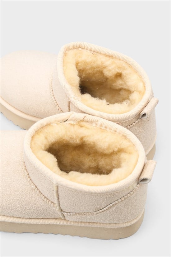 Capone Thick Sole Round Toe Fur Lined Short Woman Boots image 5