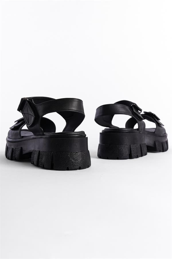Capone Thick Soled Gladiator Women Black’s Sandals image 6