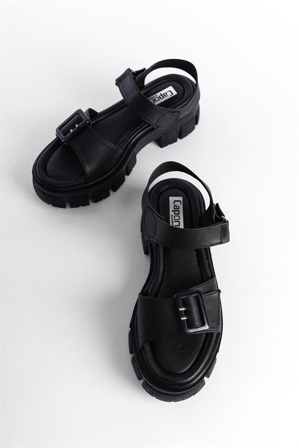 Capone Thick Soled Gladiator Women Black’s Sandals image 3