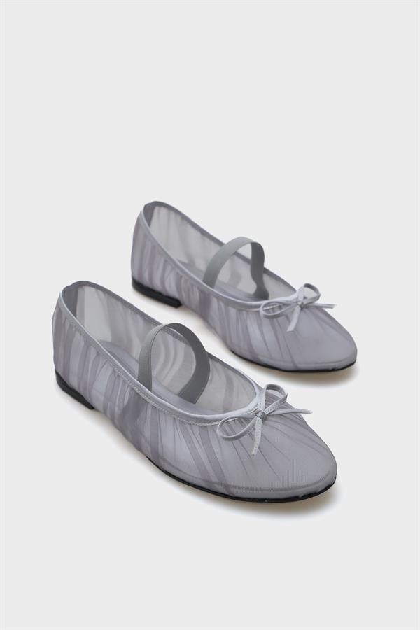 Capone Alana Tulle Banded Women Transparent Silver Ballerina image 3