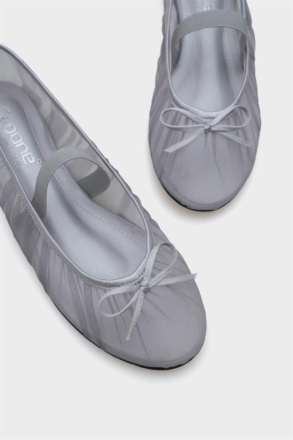 Capone Alana Tulle Banded Women Transparent Silver Ballerina image 5