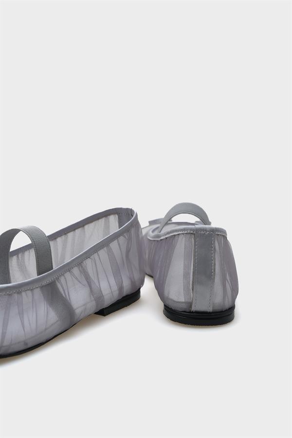 Capone Alana Tulle Banded Women Transparent Silver Ballerina image 6