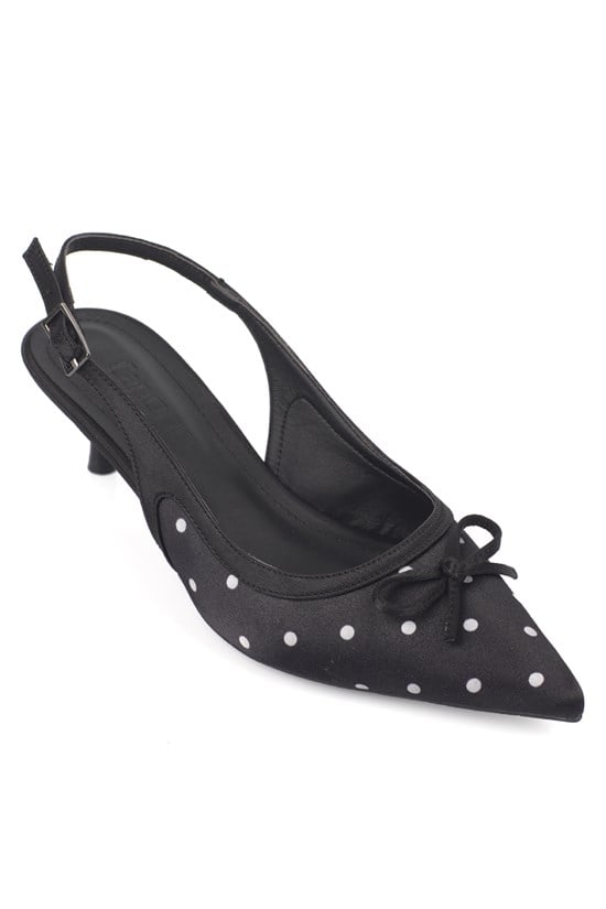 Capone Valencia Pointed Toe Open Back Mid Heel Women  Shoe