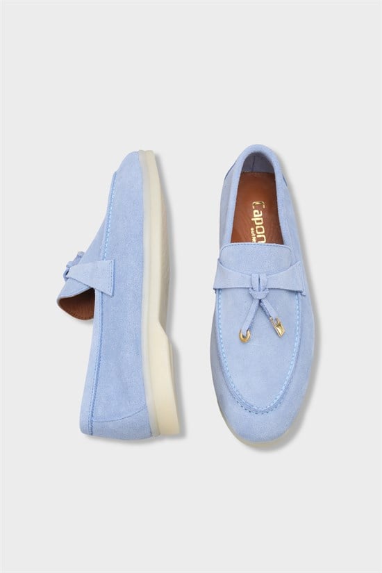 Capone Vikki Genuine Leather Women Baby Blue Loafer image 4