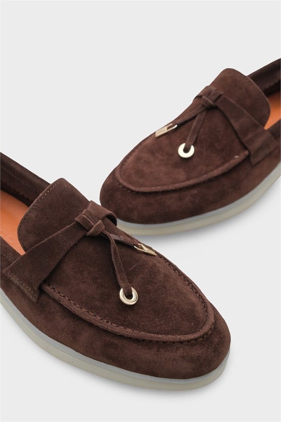 Capone Vikki Genuine Leather Women Brown Loafer image 5