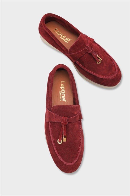 Capone Vikki Genuine Leather Women Burgundy Loafer image 3
