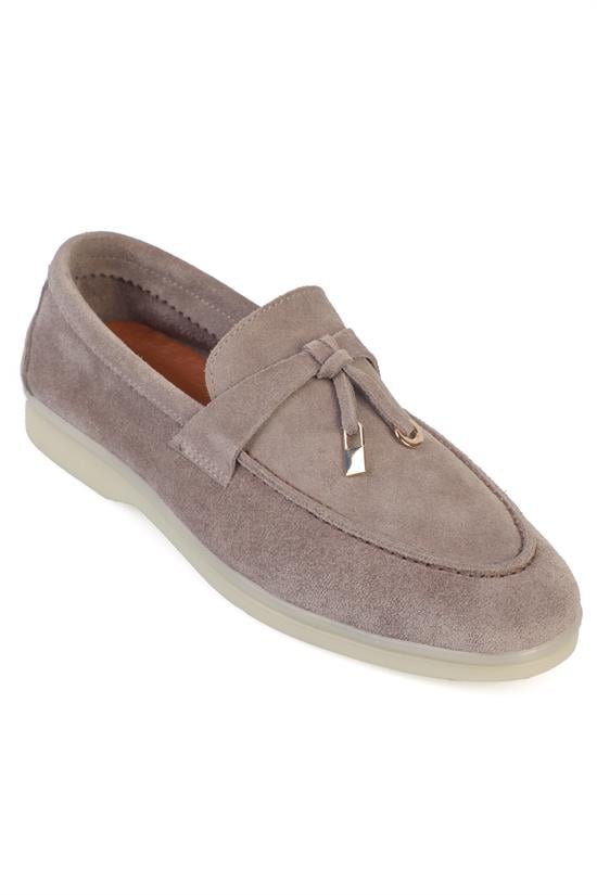 Capone Vikki Genuine Leather Women Light Grey Loafer