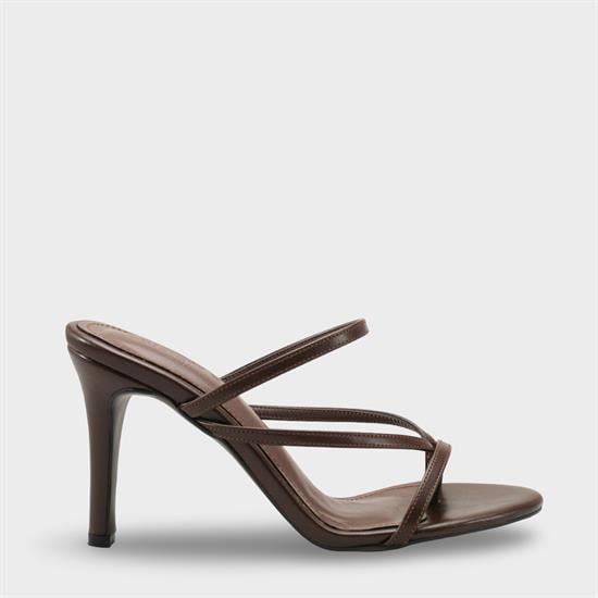 Capone Vinnie Round Toe Mid Heel Toe Post Elegant Women Brown Sandal image 2
