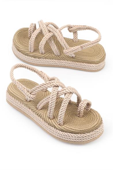 Capone Eden Wedge Heel Rope Woman Sandals image 3