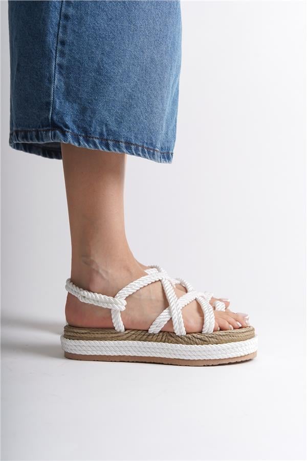 Capone Eden Wedge Heel Rope Woman Sandals image 6