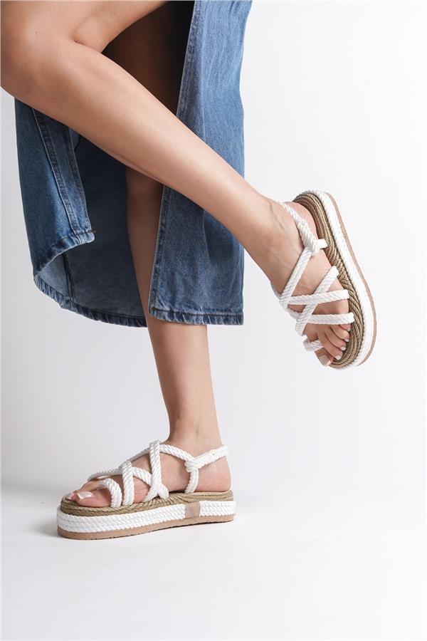 Capone Eden Wedge Heel Rope Woman Sandals image 5