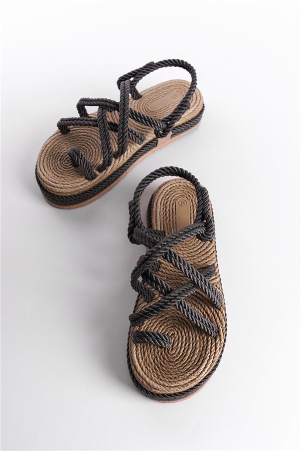 Capone Wedge Heel Rope Woman Sandals image 4