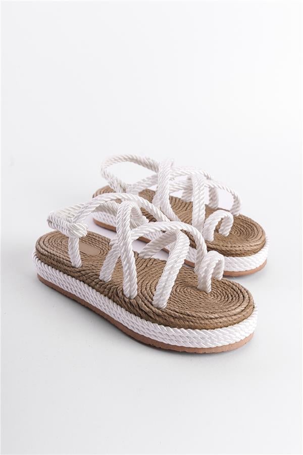 Capone Eden Wedge Heel Rope Woman Sandals
