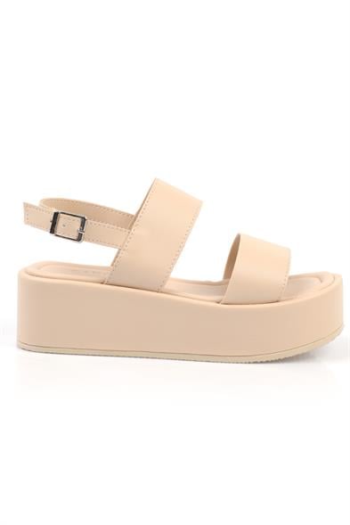 Capone Diana Wide Double Band Wedge Heel Woman Flatform Sandals image 4