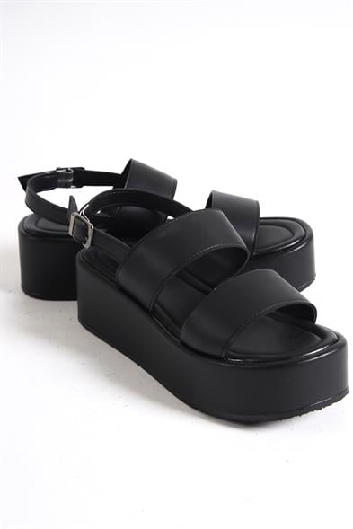 Capone Diana Wide Double Band Wedge Heel Woman Flatform Sandals image 2