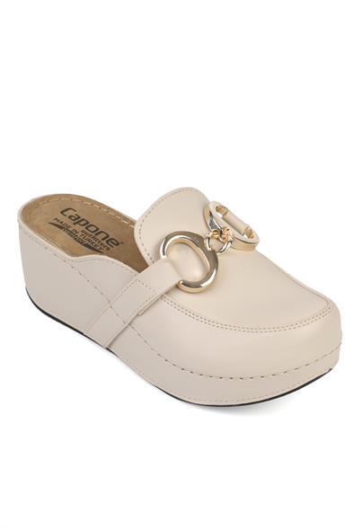 Capone Julia  Women Beige Slingback Comfort Anatomical Sandals