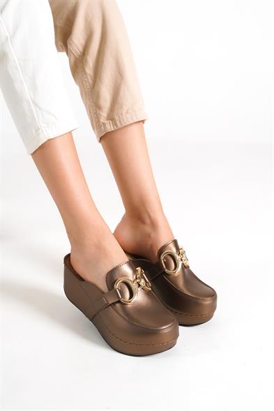 Capone Julia  Women Copper Slingback Comfort Anatomical Sandals image 2