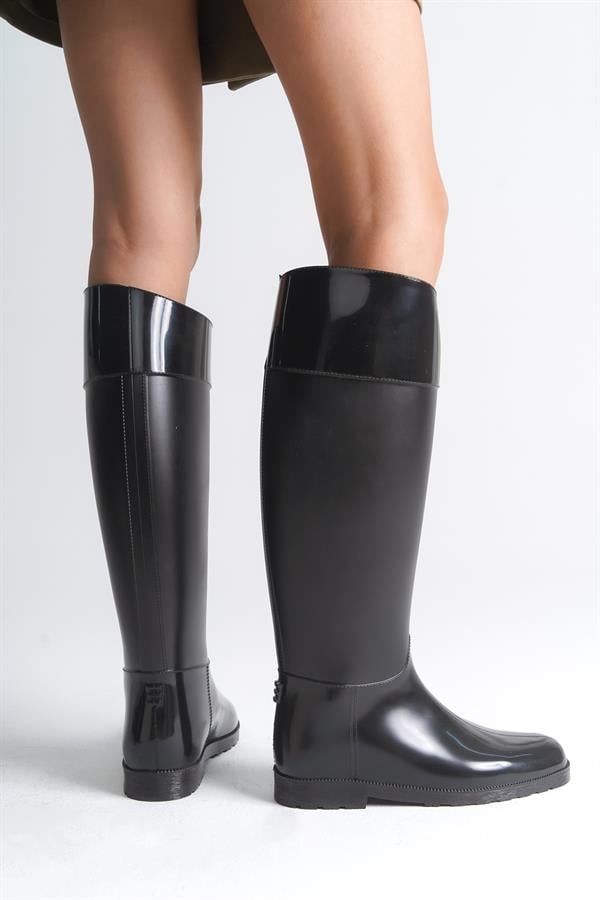 Capone Women Black Rain Boots image 2