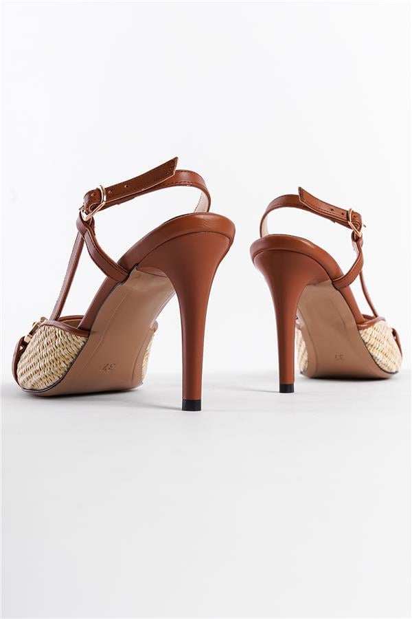 Capone Hetty Wooden Buckle Wicker Stiletto image 4