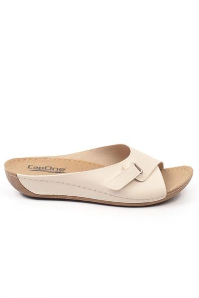Capone Jenn Z0397 Women Beige Slide Comfort Anatomical Sandals image 5