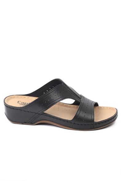 Capone Joan Z0426 Women Black Slide Comfort Anatomical Sandals image 2