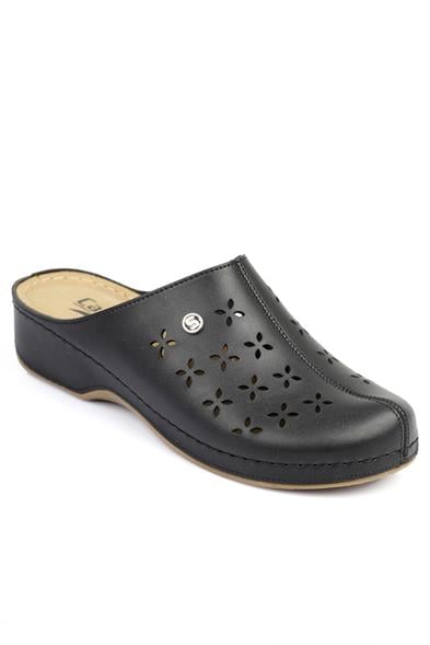 Capone Joline Z0430 Women Black Comfort Anatomical Clog Sandals image 3