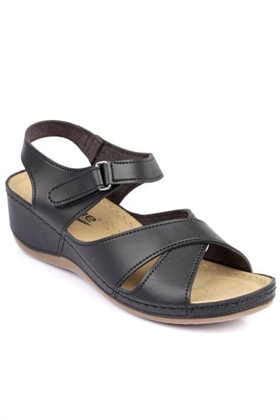 Capone Celeste Z6312 Women Black Comfort Anatomical Sandals